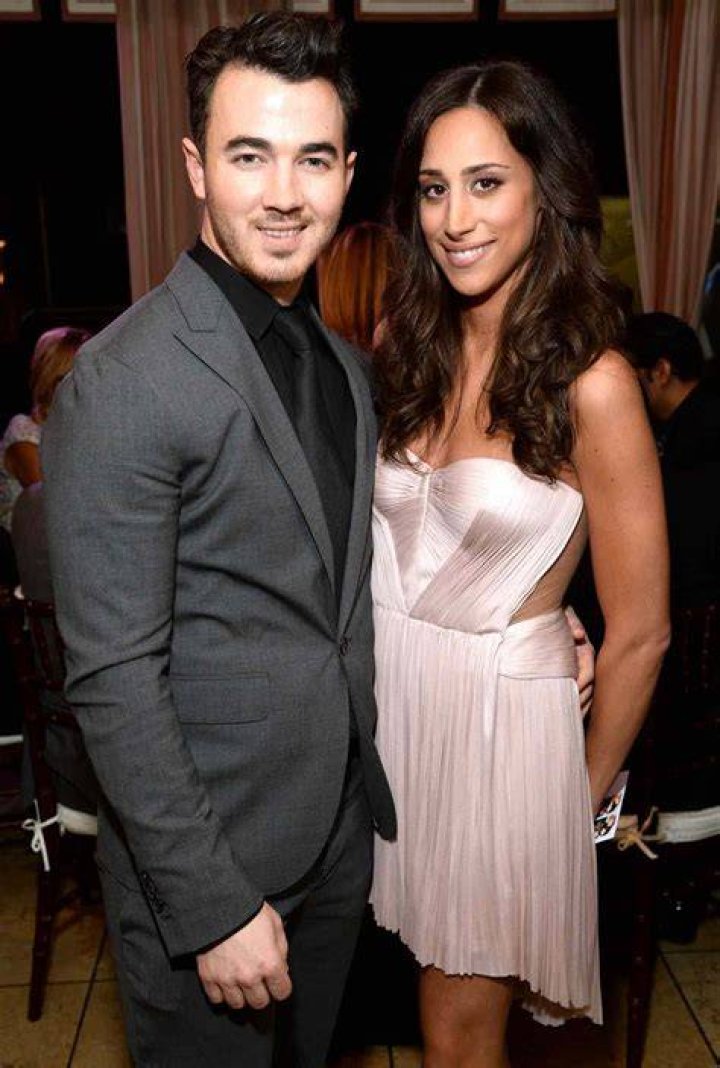 Danielle Jonas and Kevin Jonas at the Hollywood Walk of Fame in January 2023