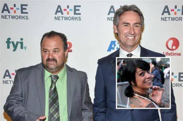 Danielle, Mike and Frank pictured together for American Pickers