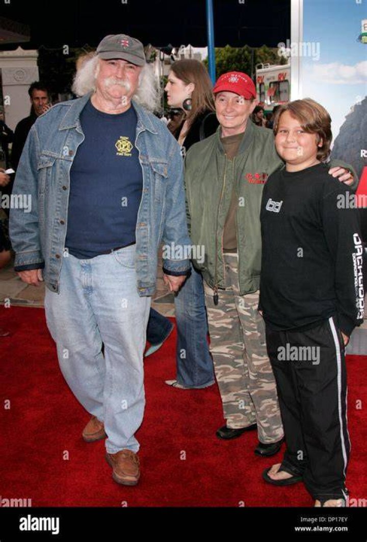 David Crosby, son Django and wife Jan Dance