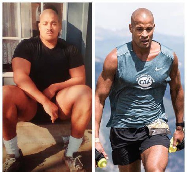 David was unrecognisable before he began training for his Navy SEAL lifestyle