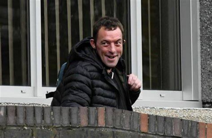 Dean Govier leaving Weymouth Magistrates Court in Dorset