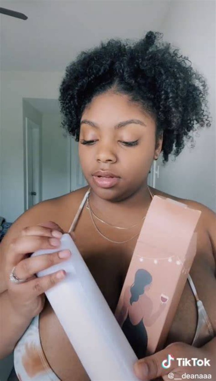Deana found a chest tape that gives her breasts amazing support