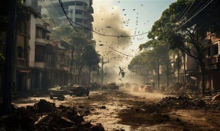 Debris has covered the streets in Gaza