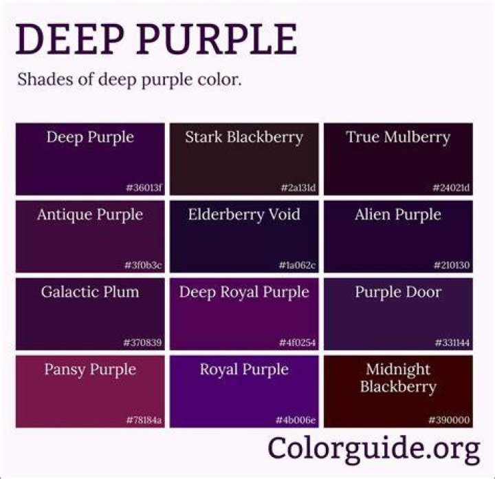 Deep, dark purples will be everywhere this year