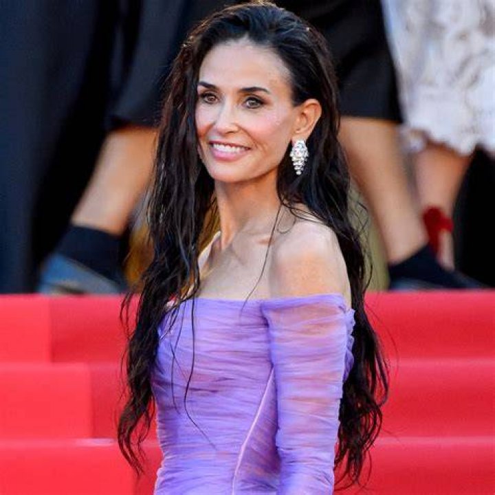 demi-burnett-purple-dress
