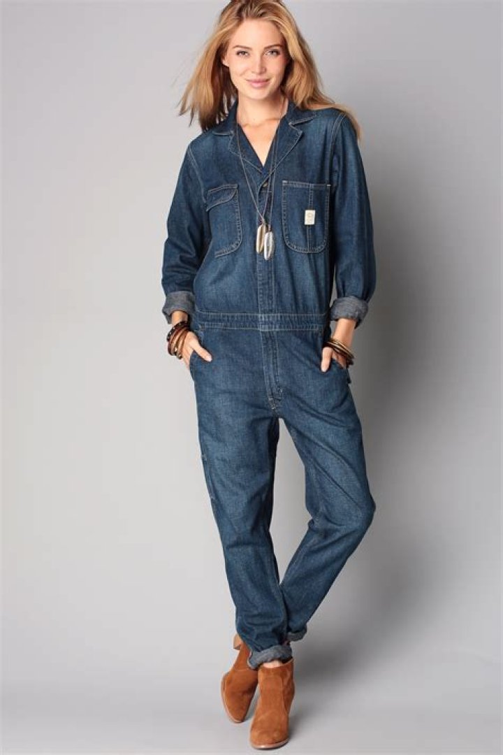 denim jumpsuit
