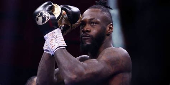 Deontay Wilder entered in a costume to celebrate Black History Month