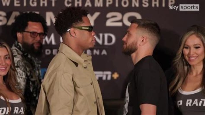 Devin Haney facing off with Garcia