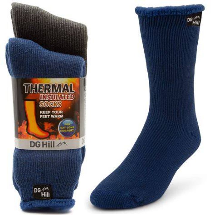 DG Hill Winter Thermal Socks - Warm Socks for Men Women Cold Weather Insulated Sock - Heated Socks Thick Snow Sock