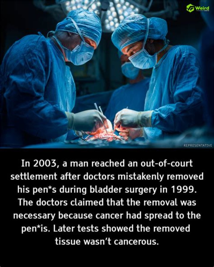 Doctors removed chunks of the toxic material