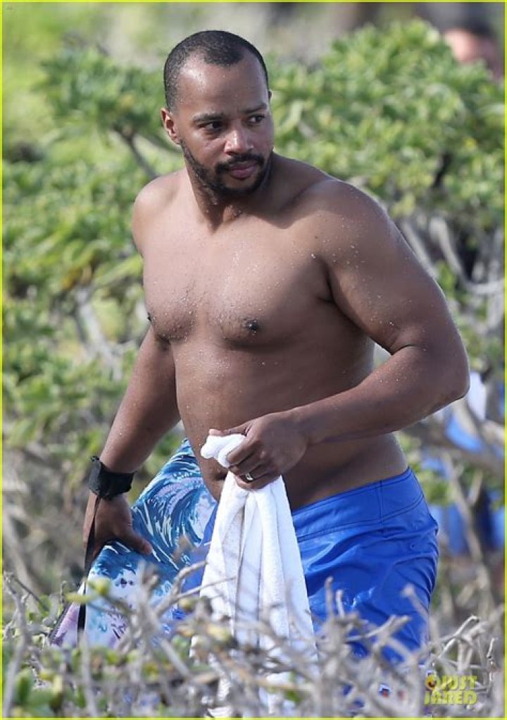 Donald faison on beach