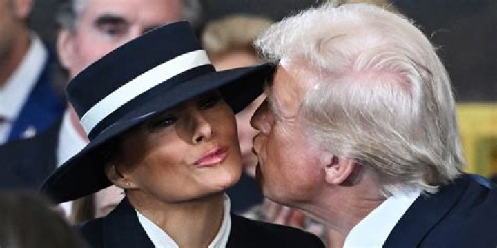 Donald Trump and Melania as they left the White House