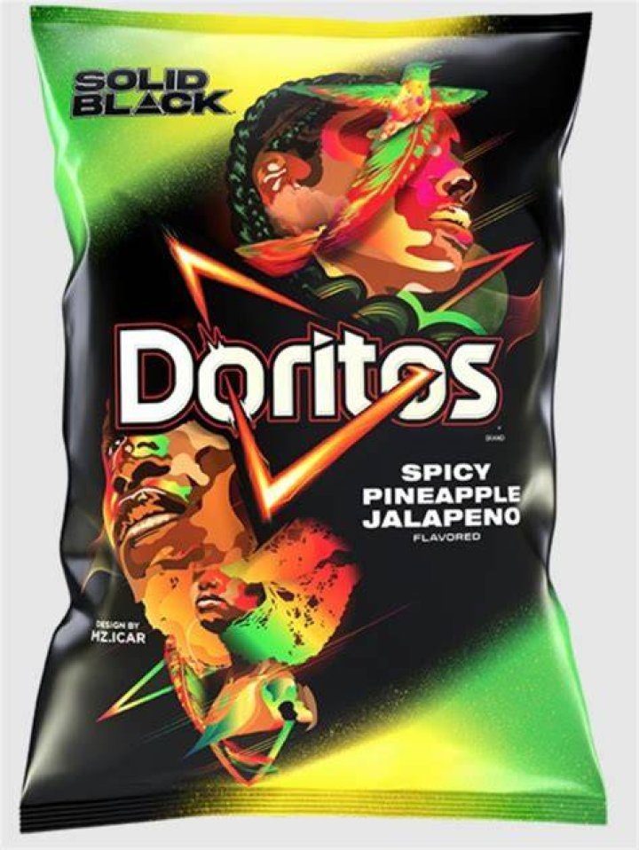 Doritos launched the Spicy Pineapple Jalapeno flavor chips as part of the SOLID BLACK campaign