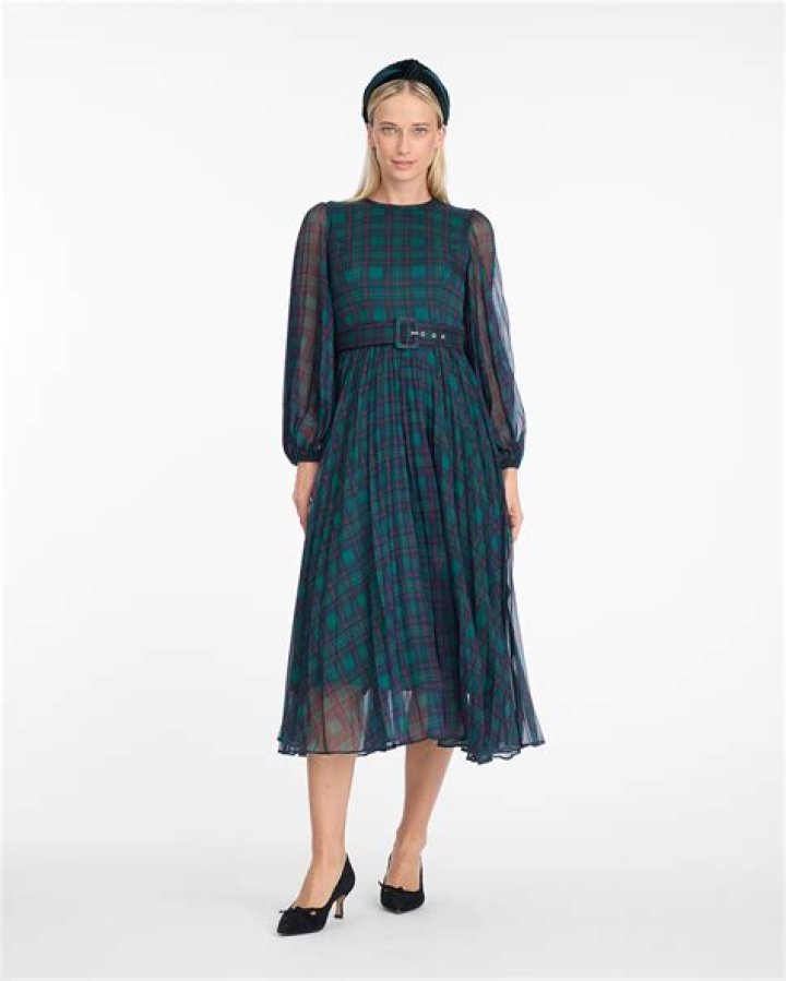 Draper James plaid dress