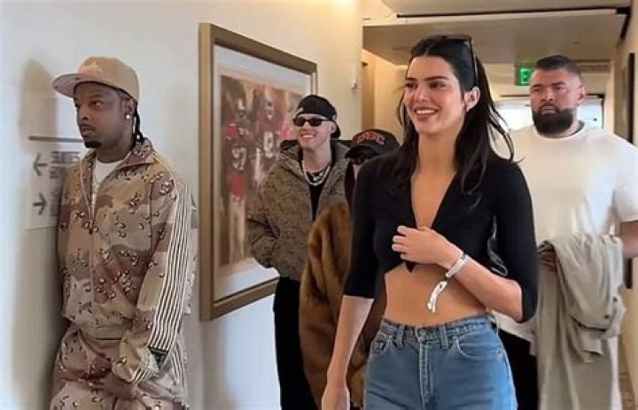 Earlier in the day, Kendall hit the blue carpet sporting a gold vintage mermaid-style gown