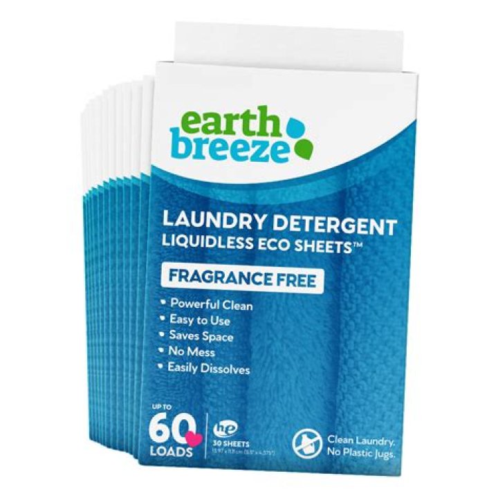 Earth Breeze Laundry Detergent Eco Sheets