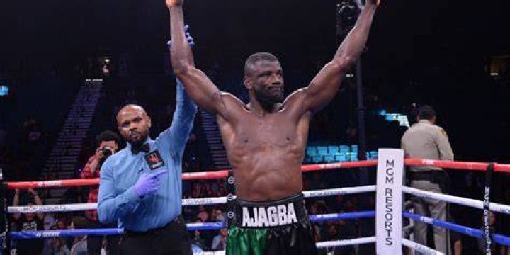Efe Ajagba is in action against Frank Sanchez on the Fury vs Wilder 3 undercard
