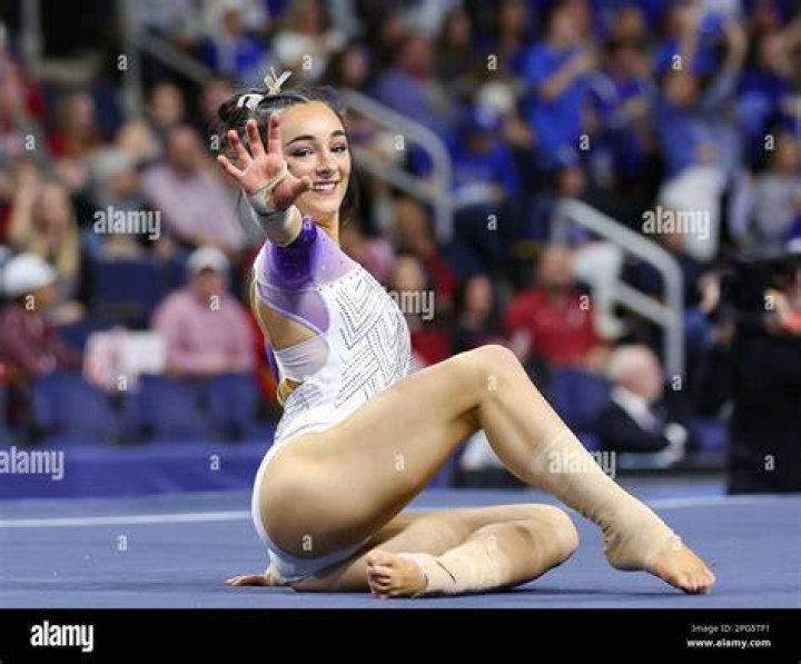 Elena Arenas is a gymnast for the Louisiana State University Tigers