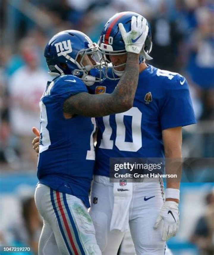 Eli Manning and Odell Beckham Jr.
