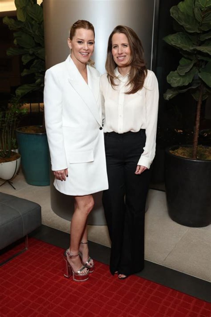Elizabeth Banks and Kristin Gore at the "Beanie Bubble" screening in Los Angeles on December 3, 2023.