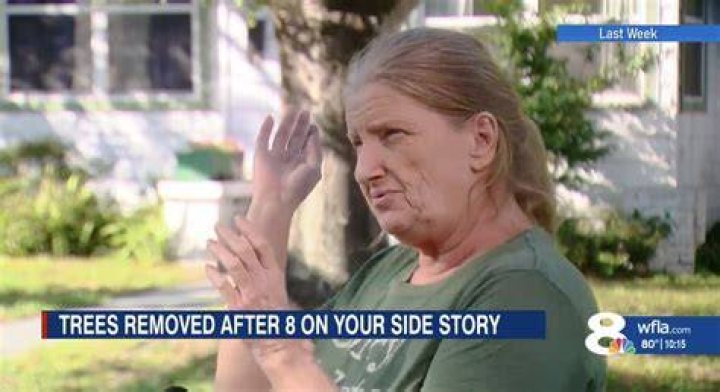 Elizabeth Silicato's trees had become a major issue after a local power made her tree a safety hazard