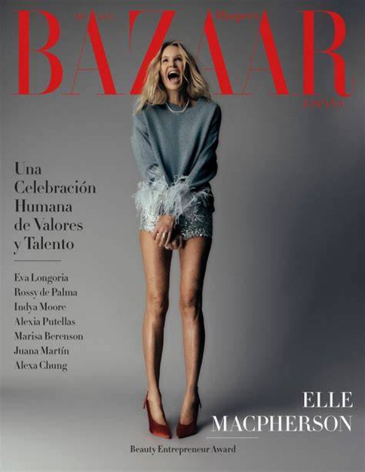 Elle Macpherson at the Harper's Bazaar Women of the Year Awards in Madrid on November 15, 2023.