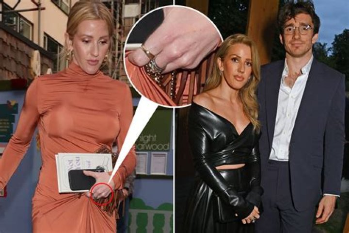 Ellie was spotted without her wedding ring at the bash, following split from Caspar Jopling