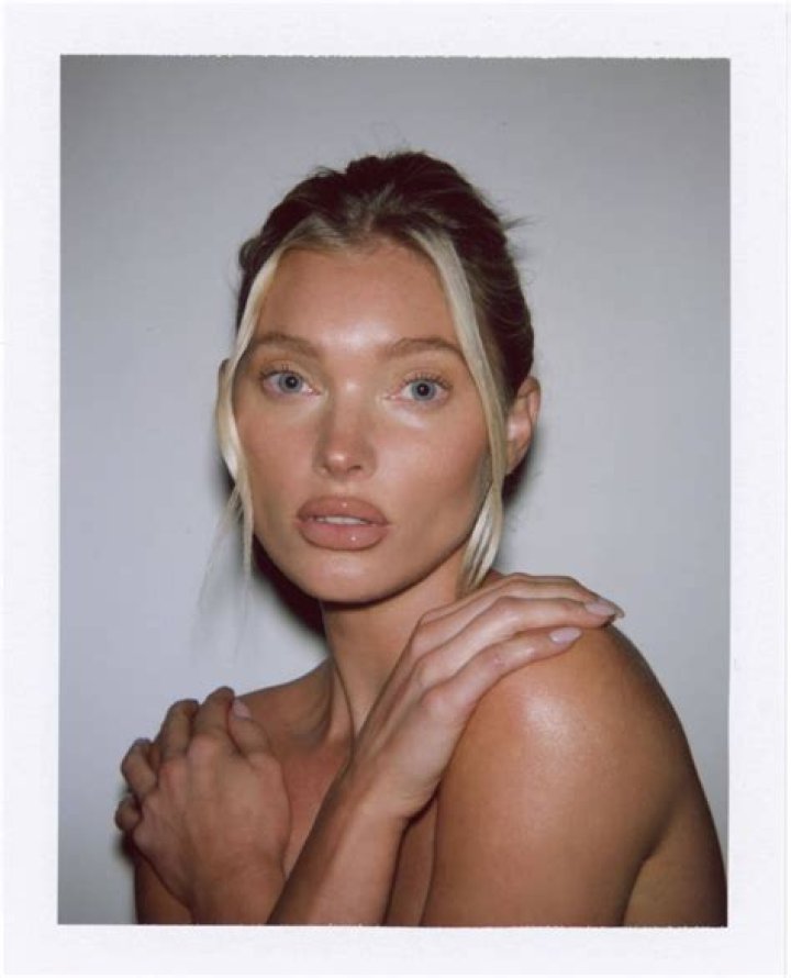 Elsa Hosk went topless under her jacket in this racy fashion pic for Abrand Jeans