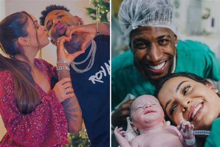 Emerson Royal became a dad with his partner Estela Braga