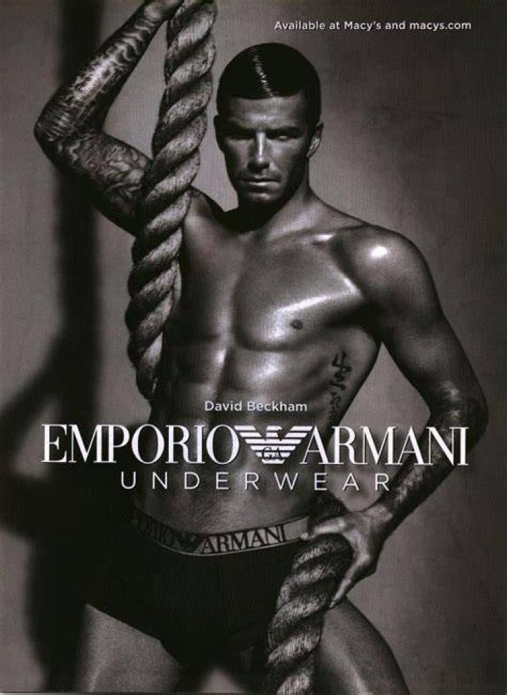 Emporio Armani paid Beckham £20m to model pants