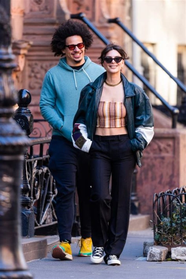 Eric and Emily were all smiles as they stepped out together in NYC last weekend