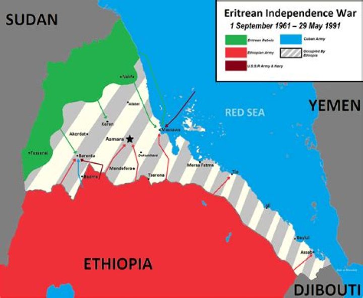 Eritrea endured a long civil war that was fought between competing organisations for the country's liberation