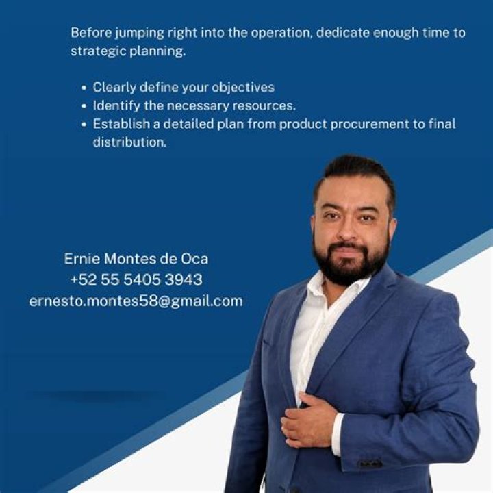 Ernesto is a supply chain manager