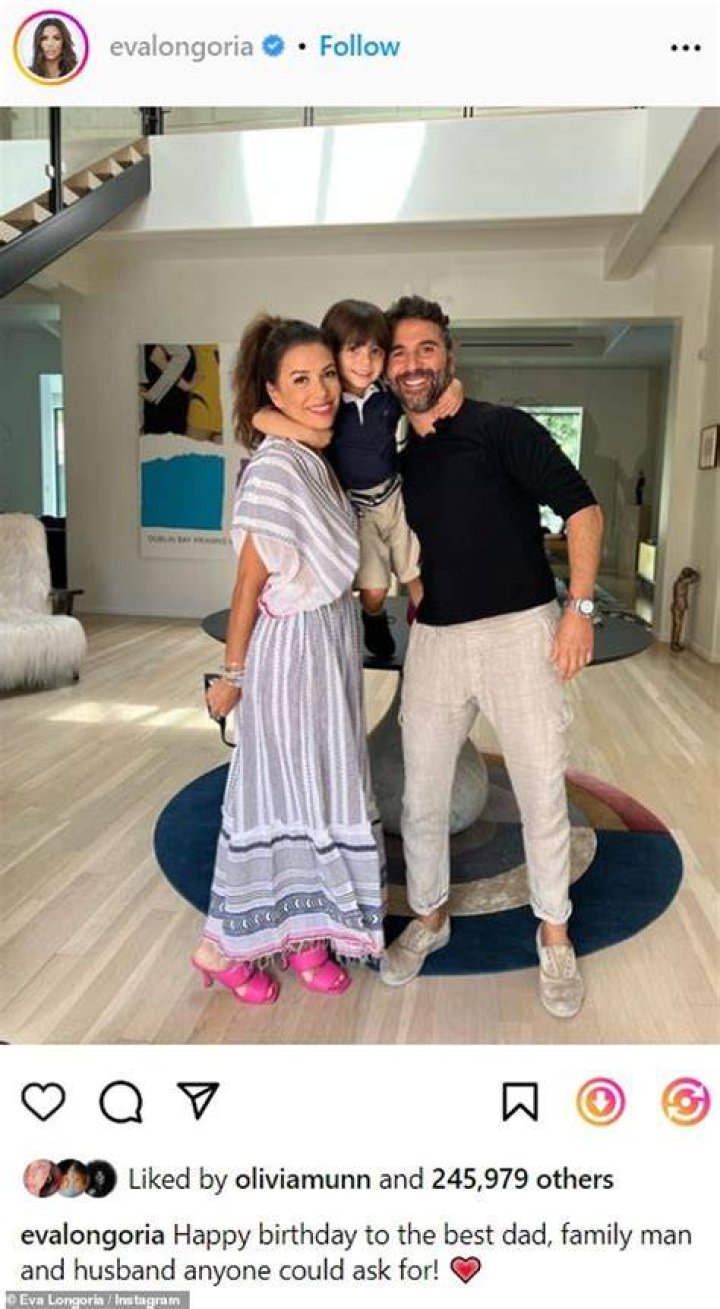 Eva Longoria Shares Rare Family Photo With Son Santiago and Husband Jose &lsquo;Pepe&rsquo; Baston