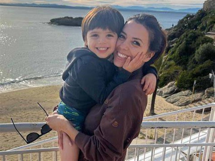 Eva Longorias Son Santiago Falls Asleep on Her Says Shes Stuck Underneath a Pile of Pure Love