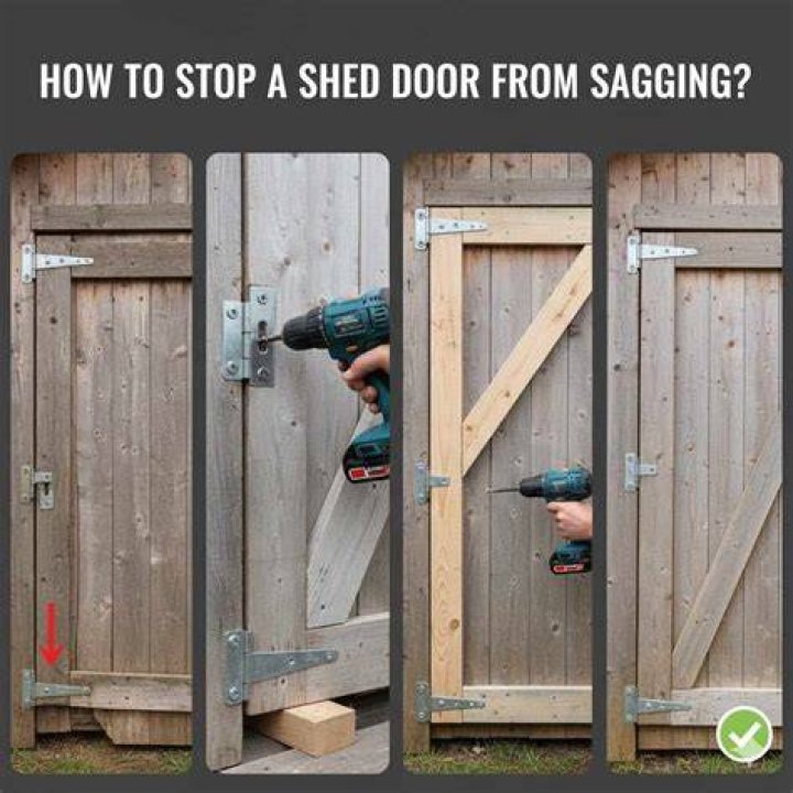 Even the shed door had rotted off