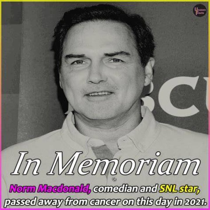 Famed comedian Norm Macdonald passed away on September 14