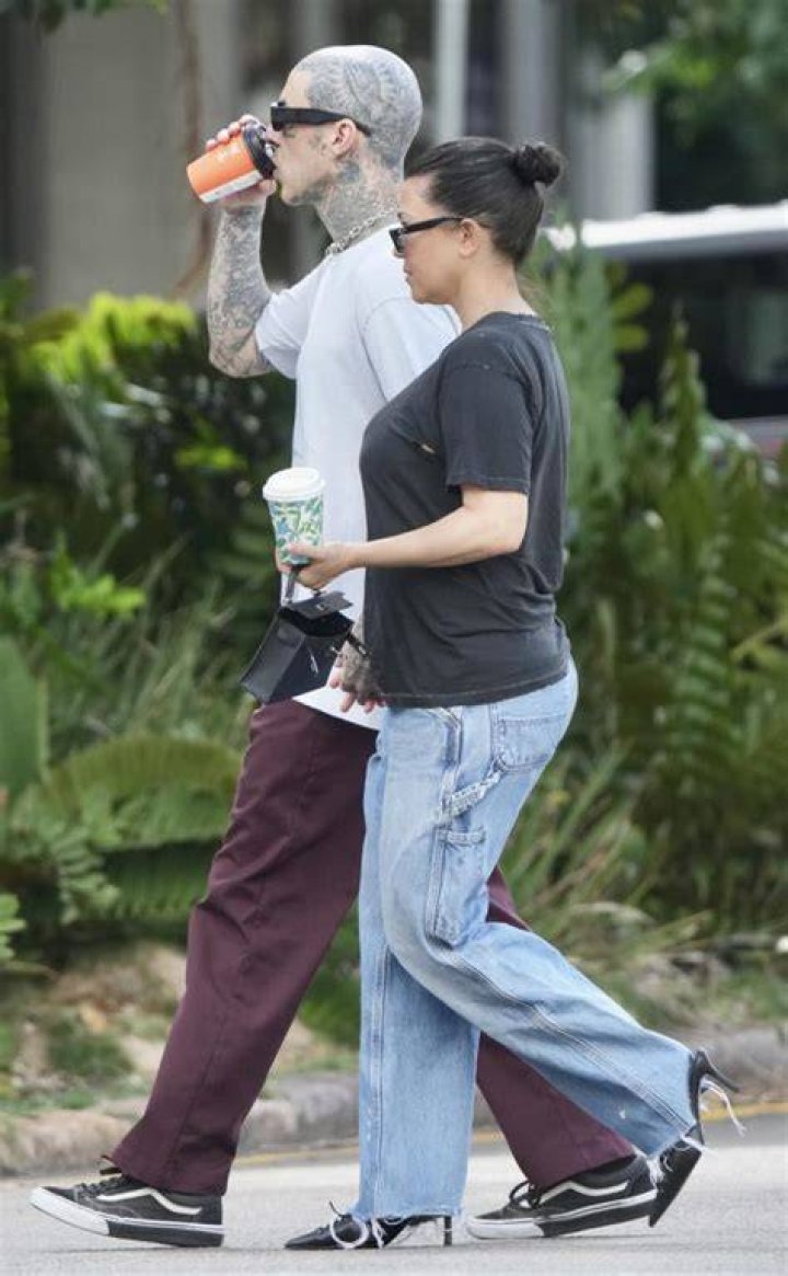 Fans called Kourtney out for having a large hole in her shirt