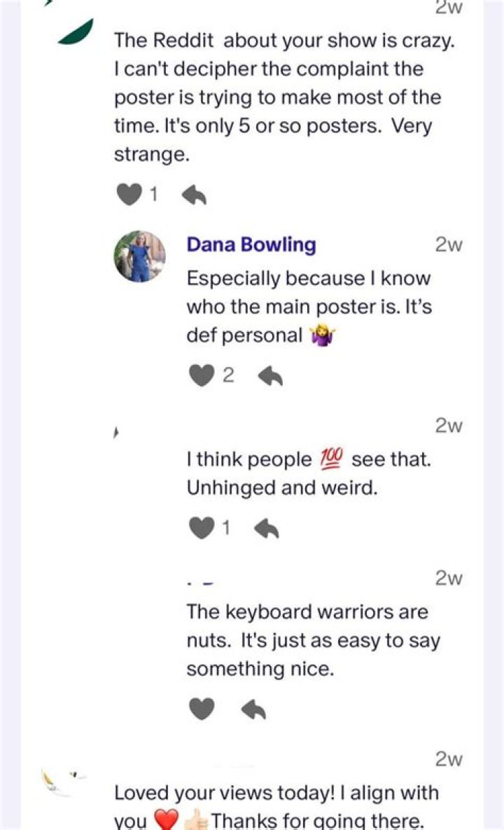 Fans on Reddit thought she was trying to compete with Bianca