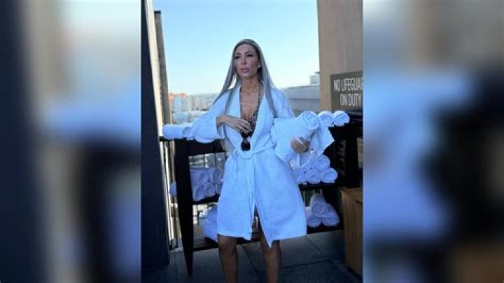 Farrah Abraham showed off her curves in her shiny and glittery bikini