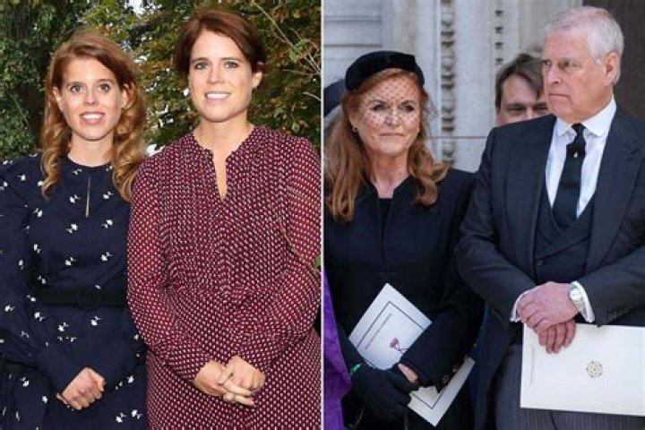 Fergie, Beatrice, Eugenie and Prince Andrew lay flowers at the American Embassy in London after the attacks