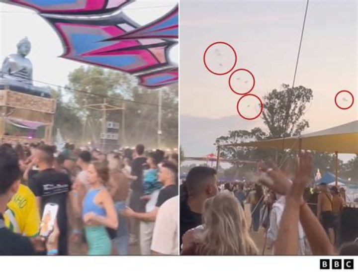 Festival goers fled in terror
