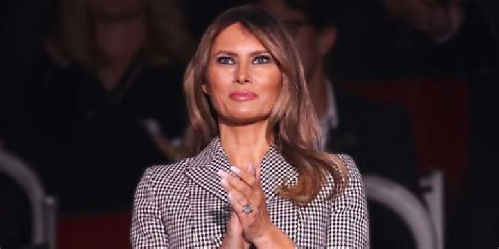First Lady Melania Trump joked about Joe Biden hiding 'in the basement' while campaigning in Wisconsin on Saturday