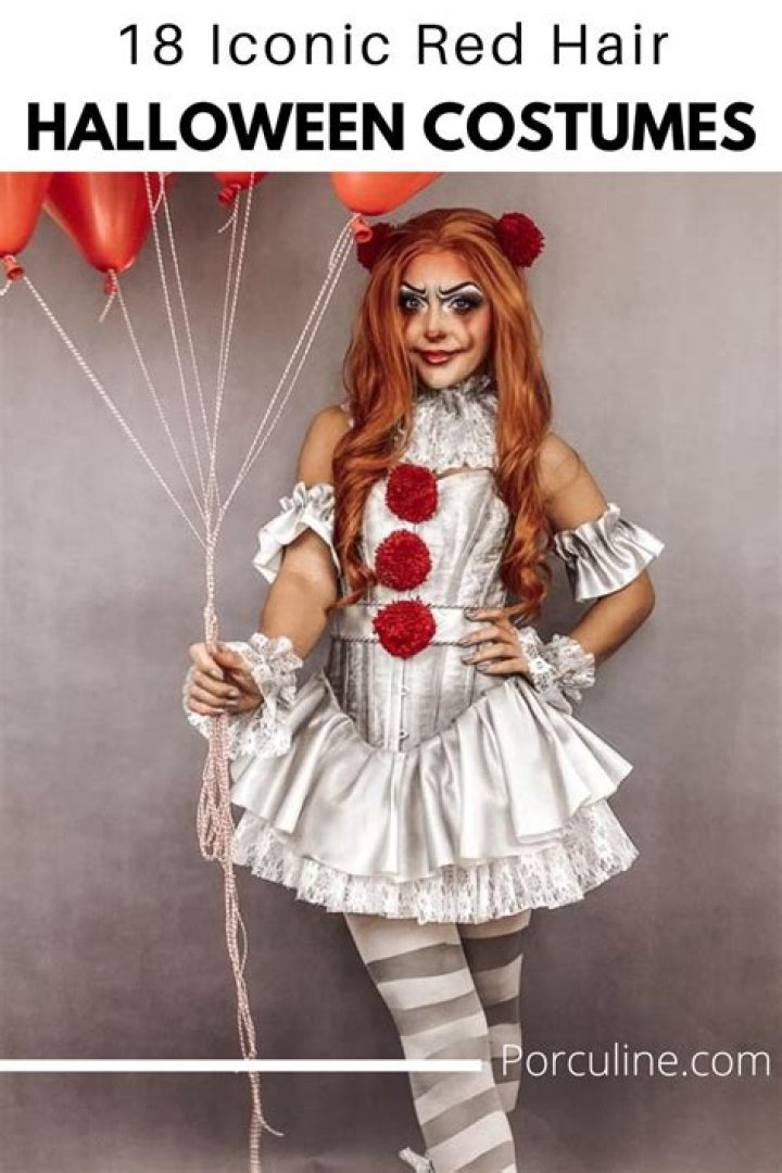 For her costume, Ginger had on a white lingerie ensemble and a blue wig