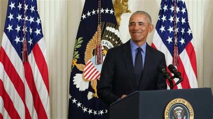 Former President Barack Obama is seen here campaigning for Biden in Michigan on Saturday