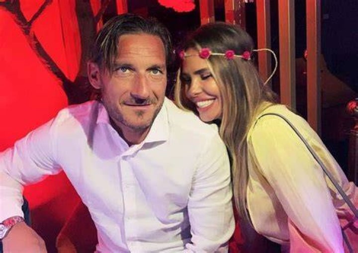 Francesco Totti with his estranged wife Ilary Blasi