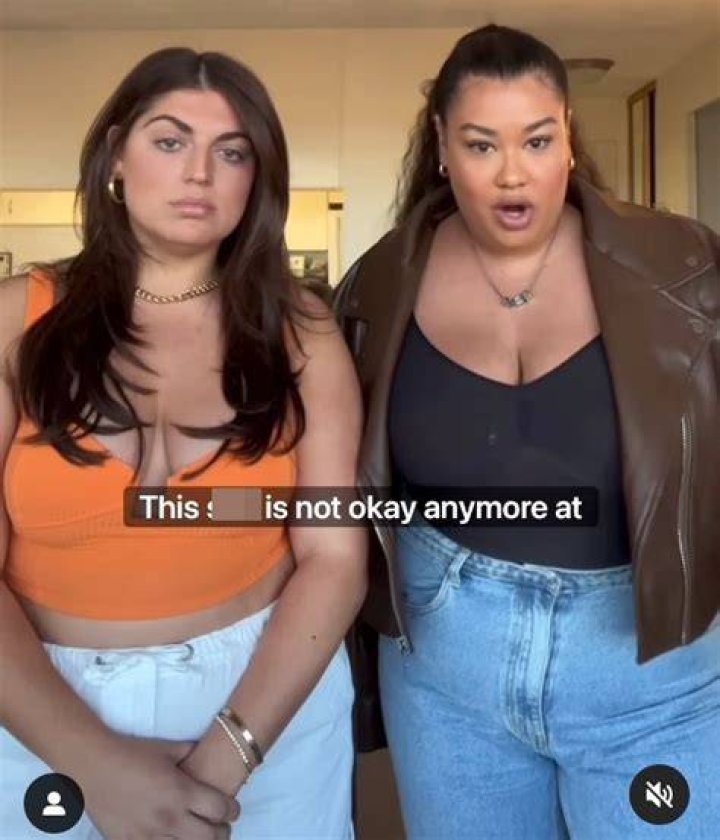 Gabriella Halikas (left) & Alexa Jay say they were denied entry to a club on basis of size
