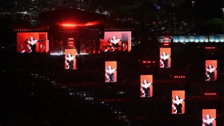 Gaga also addressed the crowd and spoke out the importance of wearing a mask