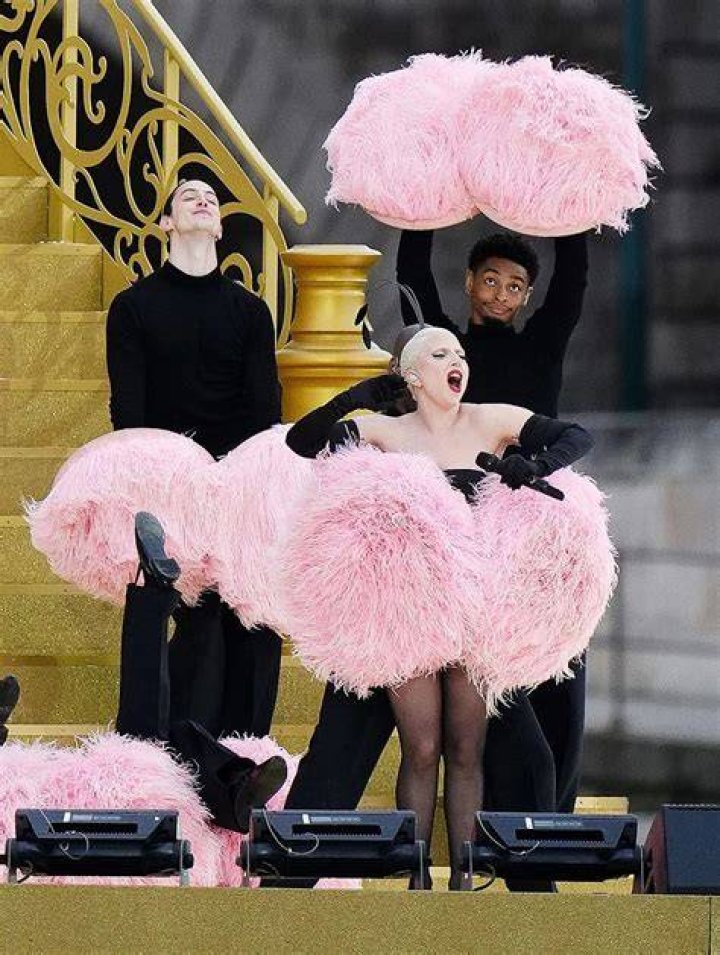 Gaga rocked head-to-toe pink in 2014, while Kim went for it in November 2021