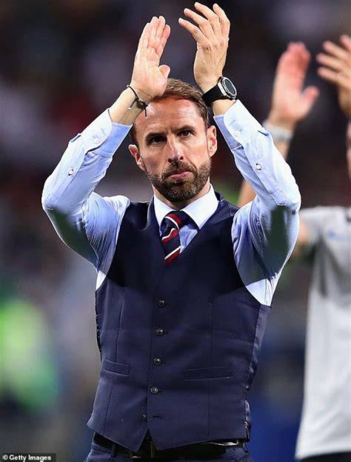 Gareth Southgate wore these matching &pound;279 Percival trousers to complete his outfit